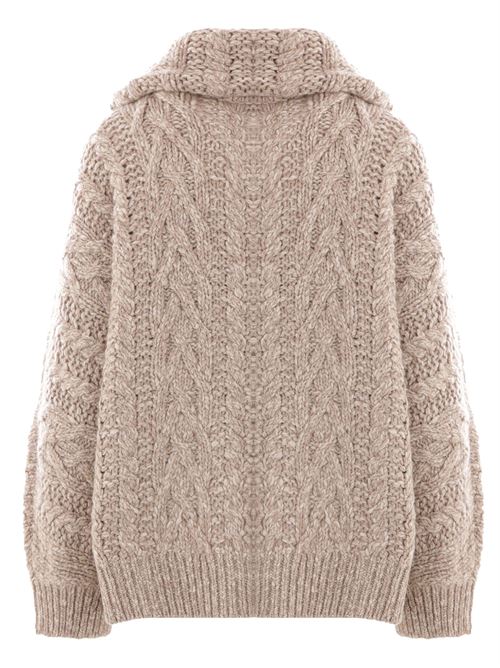 Beige wool-cashmere blend knit BRUNELLO CUCINELLI | MGY354006C4052